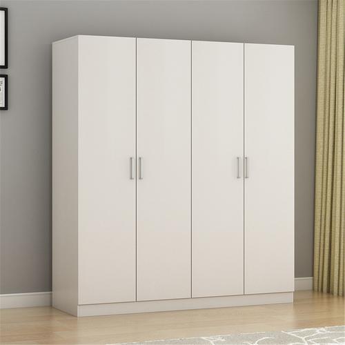 实木板式柜衣柜简易衣柜家用对开门2门3门木质衣柜
